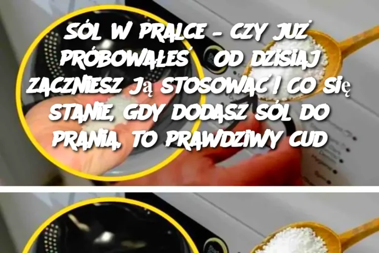 Sól w pralce – czy już próbowałeś? Od dzisiaj zaczniesz ją stosować! Co się stanie, gdy dodasz sól do prania, to prawdziwy cud