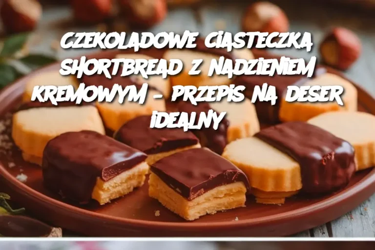 Czekoladowe ciasteczka shortbread z nadzieniem kremowym – przepis na deser idealny