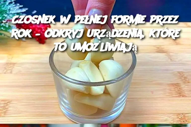 Czosnek w pełnej formie przez rok – odkryj urządzenia, które to umożliwiają