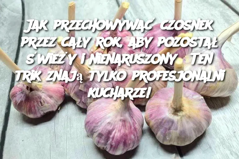 Jak przechowywać czosnek przez cały rok, aby pozostał świeży i nienaruszony? Ten trik znają tylko profesjonalni kucharze!