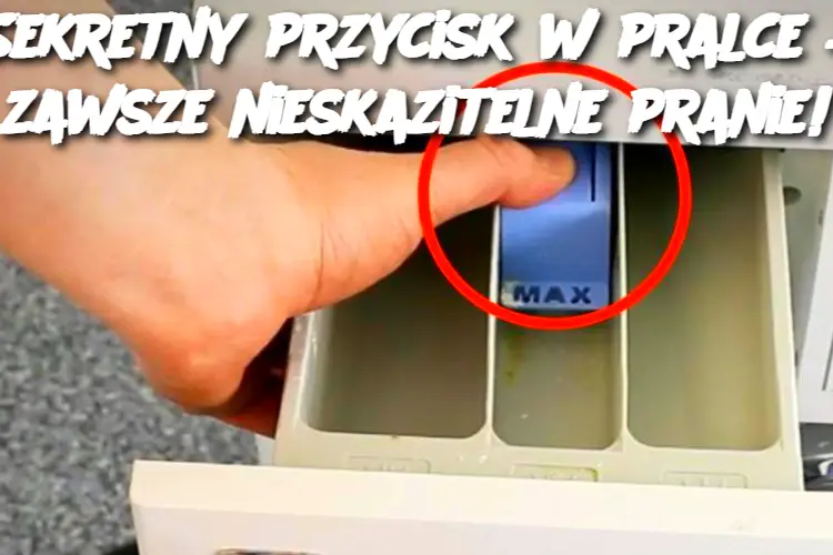 Sekretny przycisk w pralce – zawsze nieskazitelne pranie!