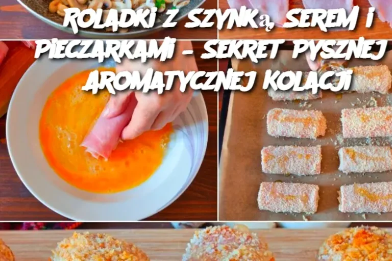 Roladki z Szynką, Serem i Pieczarkami – Sekret Pysznej i Aromatycznej Kolacji