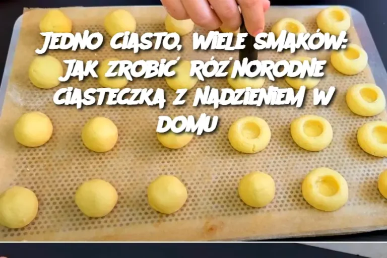 Jedno ciasto, wiele smaków: Jak zrobić różnorodne ciasteczka z nadzieniem w domu?