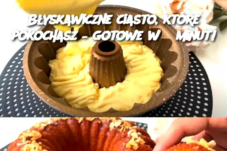 Błyskawiczne ciasto, które pokochasz – gotowe w 5 minut!