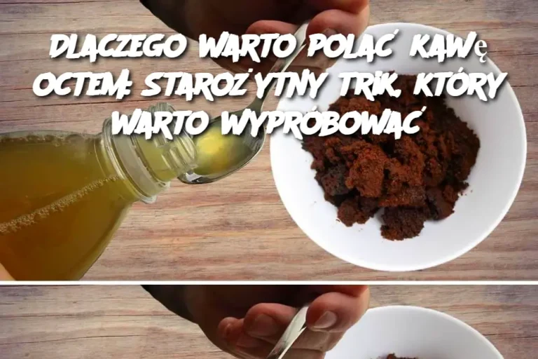 Dlaczego warto polać kawę octem: Starożytny trik, który warto wypróbować