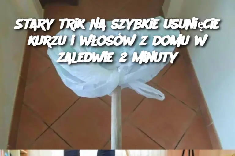 Stary trik na szybkie usunięcie kurzu i włosów z domu w zaledwie 2 minuty