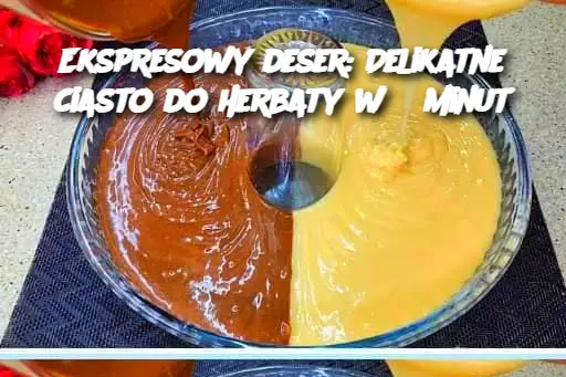 Ekspresowy deser: Delikatne ciasto do herbaty w 5 minut