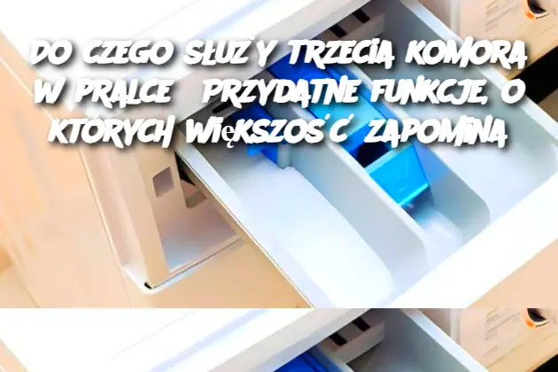 Do czego służy trzecia komora w pralce? Przydatne funkcje, o których większość zapomina