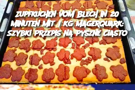 Zupfkuchen vom Blech in 20 Minuten mit 1 kg Magerquark: Szybki Przepis na Pyszne Ciasto