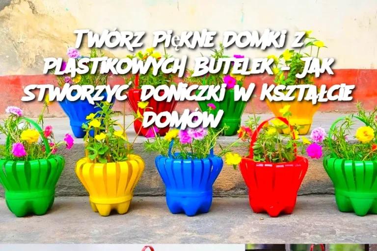 Twórz Piękne Domki z Plastikowych Butelek – Jak Stworzyć Doniczki w Kształcie Domów?