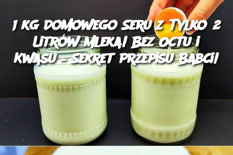 1 kg Domowego Seru z Tylko 2 Litrów Mleka! Bez Octu i Kwasu – Sekret Przepisu Babci!