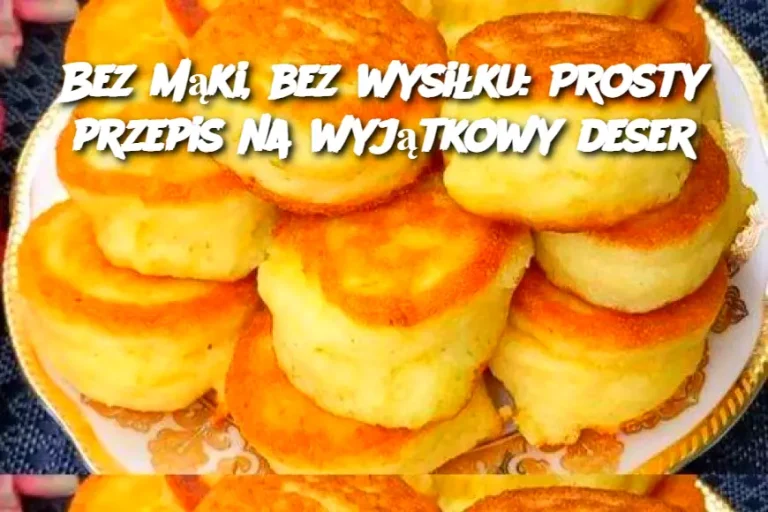 Bez mąki, bez wysiłku: Prosty przepis na wyjątkowy deser