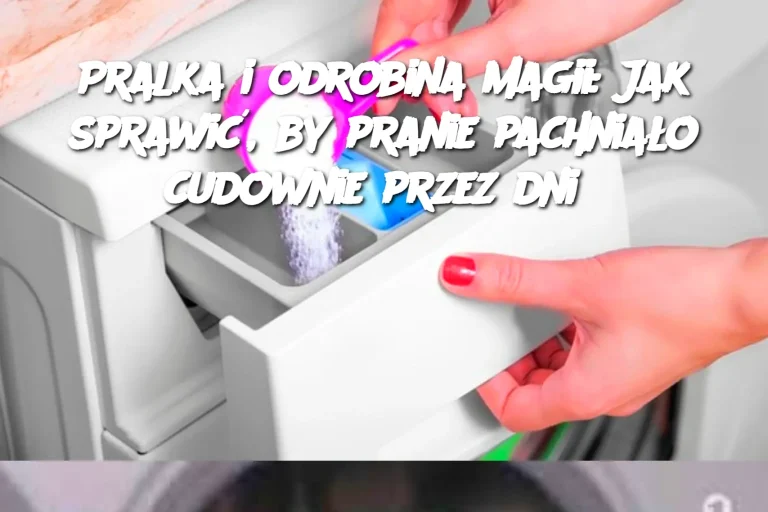 Pralka i odrobina magii: Jak sprawić, by pranie pachniało cudownie przez dni?