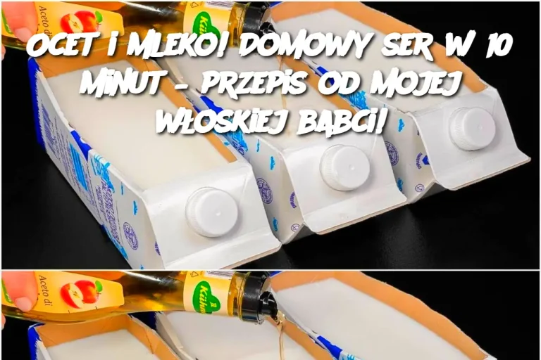 Ocet i mleko! Domowy ser w 10 minut – przepis od mojej włoskiej babci!