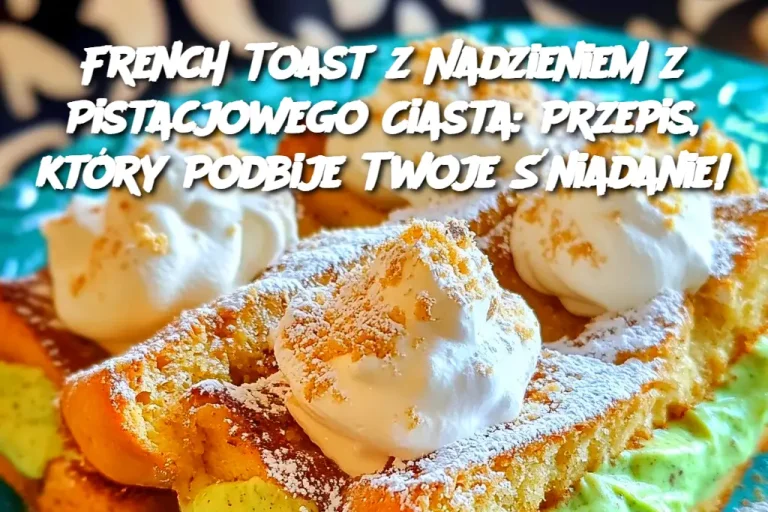 French Toast z Nadzieniem z Pistacjowego Ciasta: Przepis, który Podbije Twoje Śniadanie!