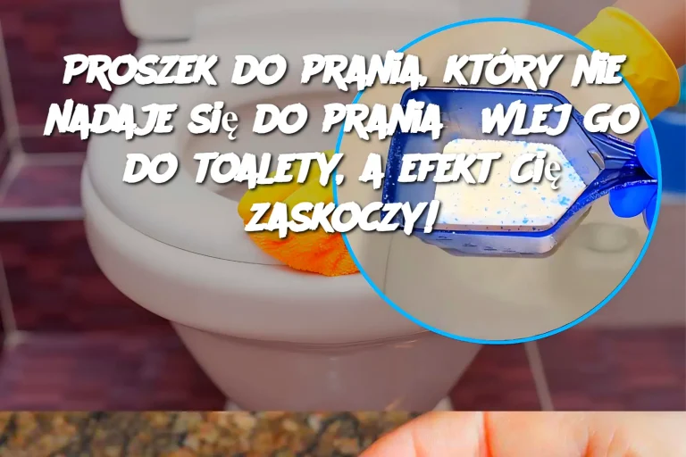 Proszek do prania, który nie nadaje się do prania? Wlej go do toalety, a efekt Cię zaskoczy!