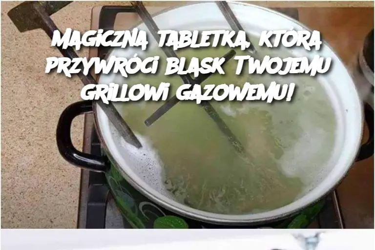 Magiczna tabletka, która przywróci blask Twojemu grillowi gazowemu!