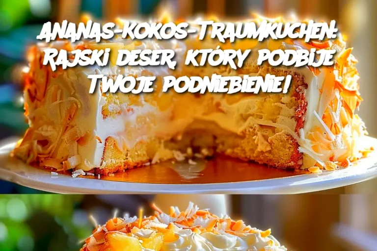 Ananas-Kokos-Traumkuchen: Rajski deser, który podbije Twoje podniebienie!