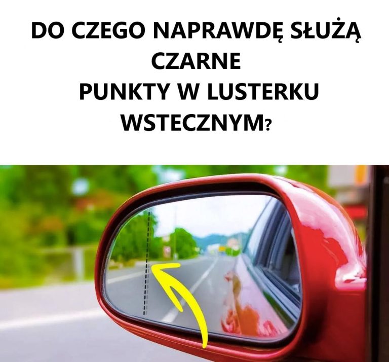 Czarne kropki na lusterkach samochodowych: Odkryj sekret redukcji odblasków i poprawy bezpieczeństwa!