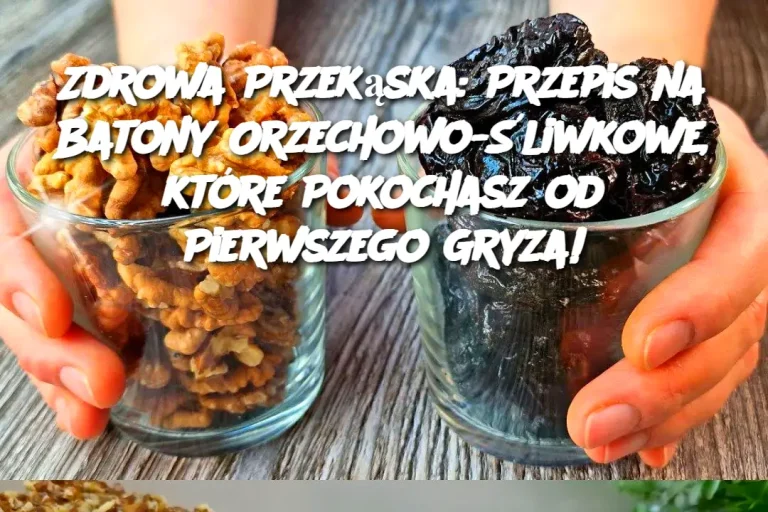 Zdrowa Przekąska: Przepis na Batony Orzechowo-Śliwkowe, które Pokochasz od Pierwszego Gryza!