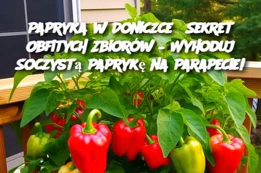 Papryka w Doniczce?  Sekret Obfitych Zbiorów –  Wyhoduj Soczystą Paprykę na Parapecie!