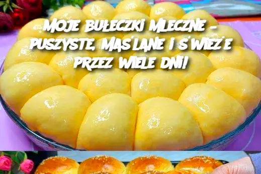 Moje bułeczki mleczne – puszyste, maślane i świeże przez wiele dni!