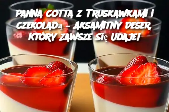 Panna Cotta z Truskawkami i Czekoladą – Aksamitny Deser, Który Zawsze Się Udaje!