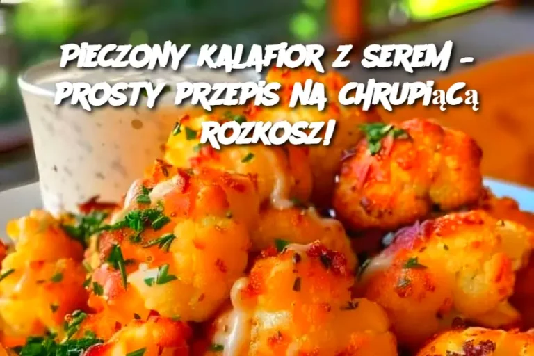 Pieczony kalafior z serem – prosty przepis na chrupiącą rozkosz!