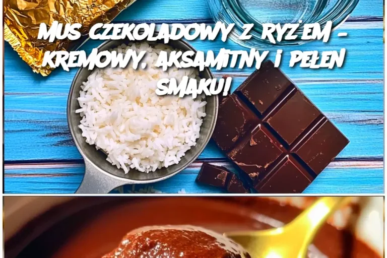 Mus czekoladowy z ryżem – kremowy, aksamitny i pełen smaku!