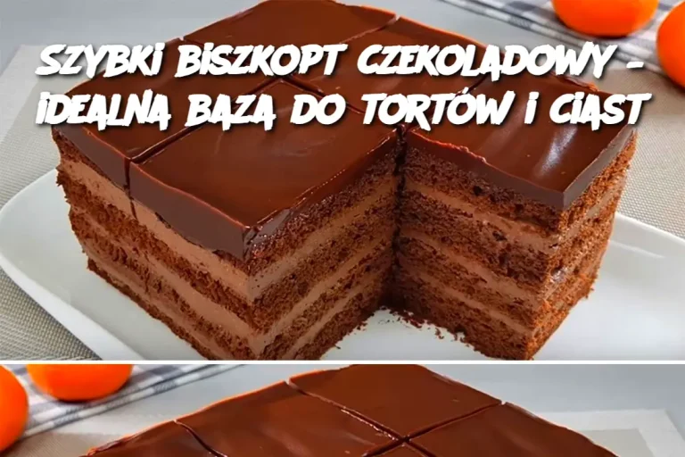 Szybki biszkopt czekoladowy – idealna baza do tortów i ciast