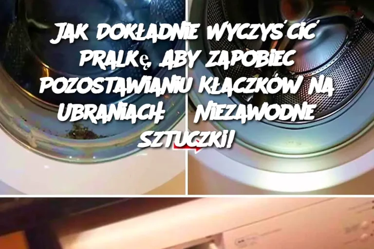 Jak Dokładnie Wyczyścić Pralkę, Aby Zapobiec Pozostawianiu Kłaczków na Ubraniach: 3 Niezawodne Sztuczki!