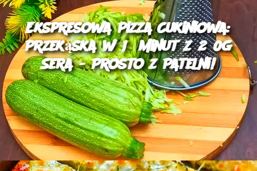 Ekspresowa Pizza Cukiniowa: Przekąska w 15 Minut z 250g Sera - Prosto z Patelni!