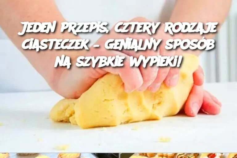 Jeden przepis, cztery rodzaje ciasteczek – genialny sposób na szybkie wypieki!