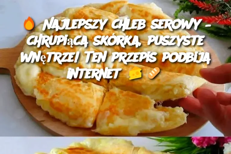 🔥 Najlepszy chleb serowy – chrupiąca skórka, puszyste wnętrze! Ten przepis podbija internet 🧀🥖