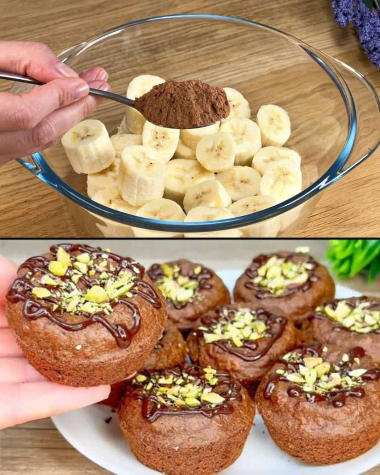 Przepis na muffinki owsiane z bananem, kakao i kokosem