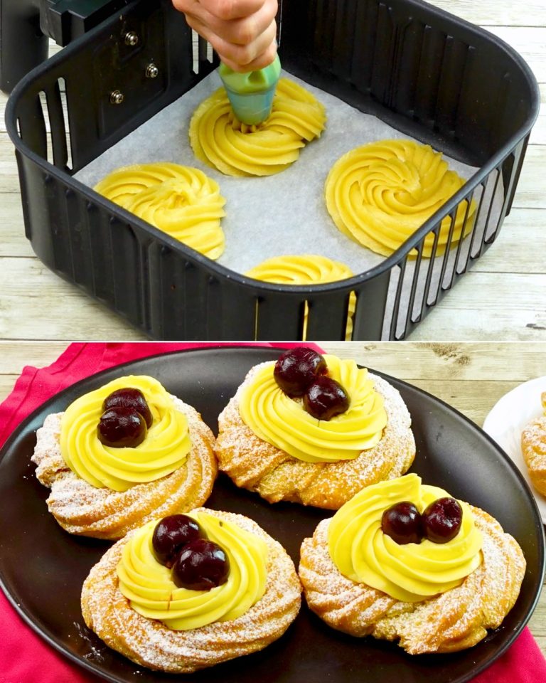 “Zeppole di San Giuseppe z air fryera – szybki i łatwy przepis na chrupiące włoskie pączki”