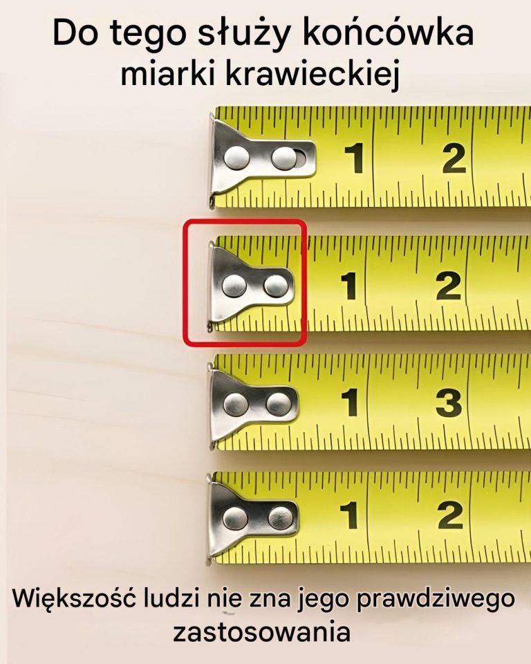 Do czego służy końcówka miarki krawieckiej?
