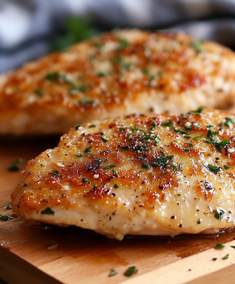 Pyszny filet z kurczaka z chrupiącą skórką z czosnku i parmezanu