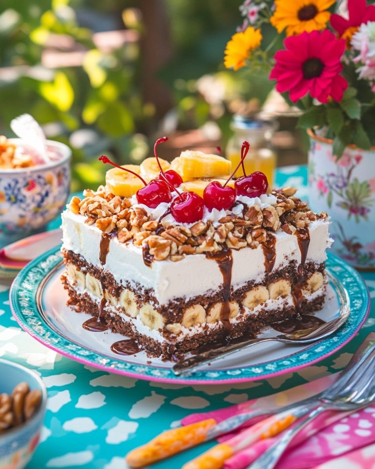 Ciasto Bananowe Split bez Pieczenia