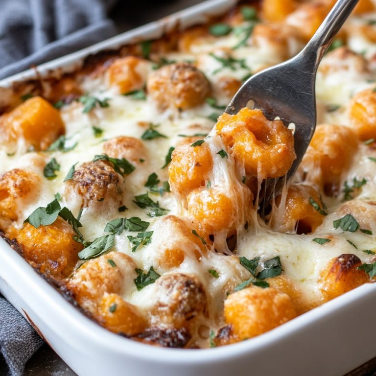 Zapiekane gnocchi ze słodkich ziemniaków 🥔🍠: