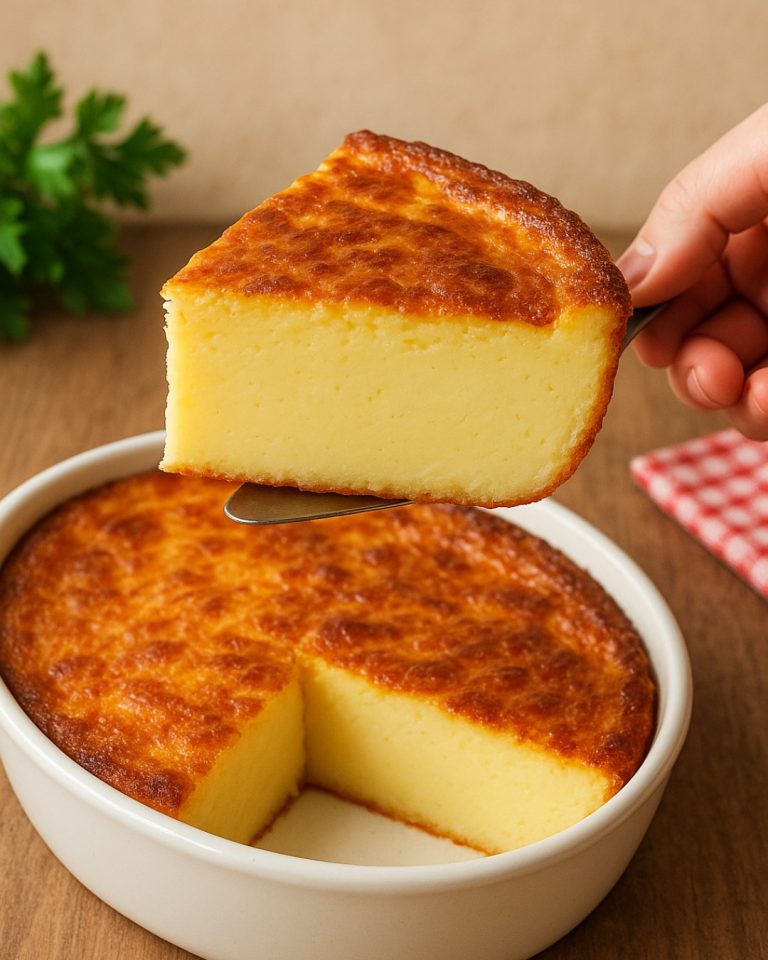 Miękki domowy flan