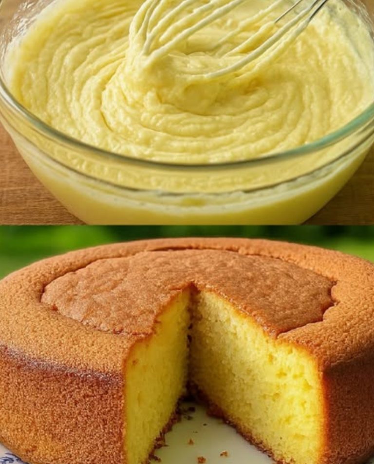 Miska ciasta waniliowego bez jajek