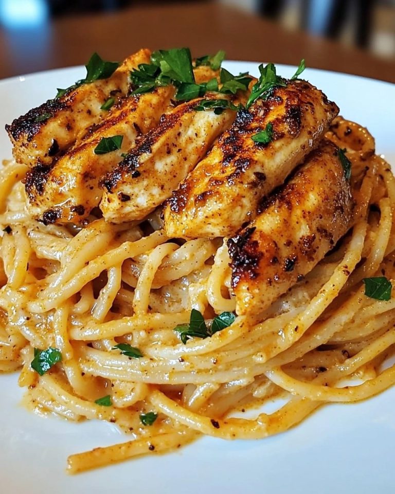 Kremowy Spaghetti z Grillowanym Kurczakiem