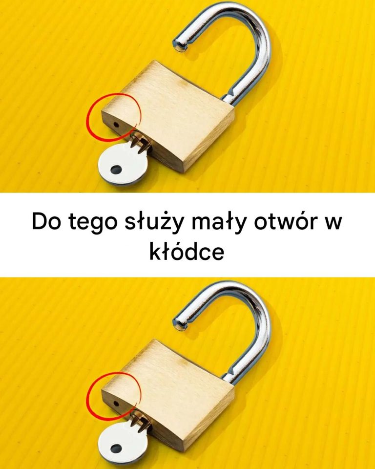 Do tego służy mały otwór w kłódce