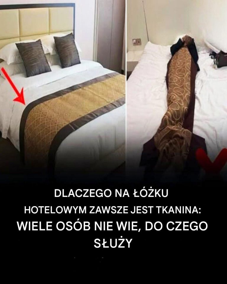 Dlaczego w hotelu na końcu łóżka znajduje się prześcieradło?