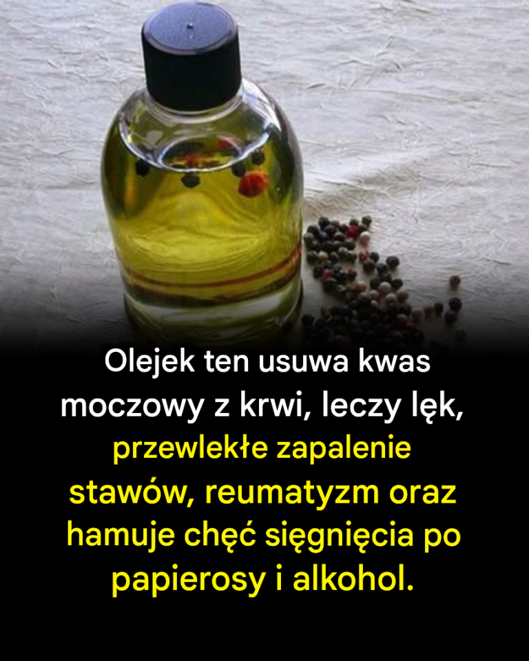 Olejek, który usuwa kwas moczowy z krwi, leczy lęk, przewlekłe zapalenie stawów, reumatyzm i powstrzymuje chęć sięgnięcia po papierosy i alkohol