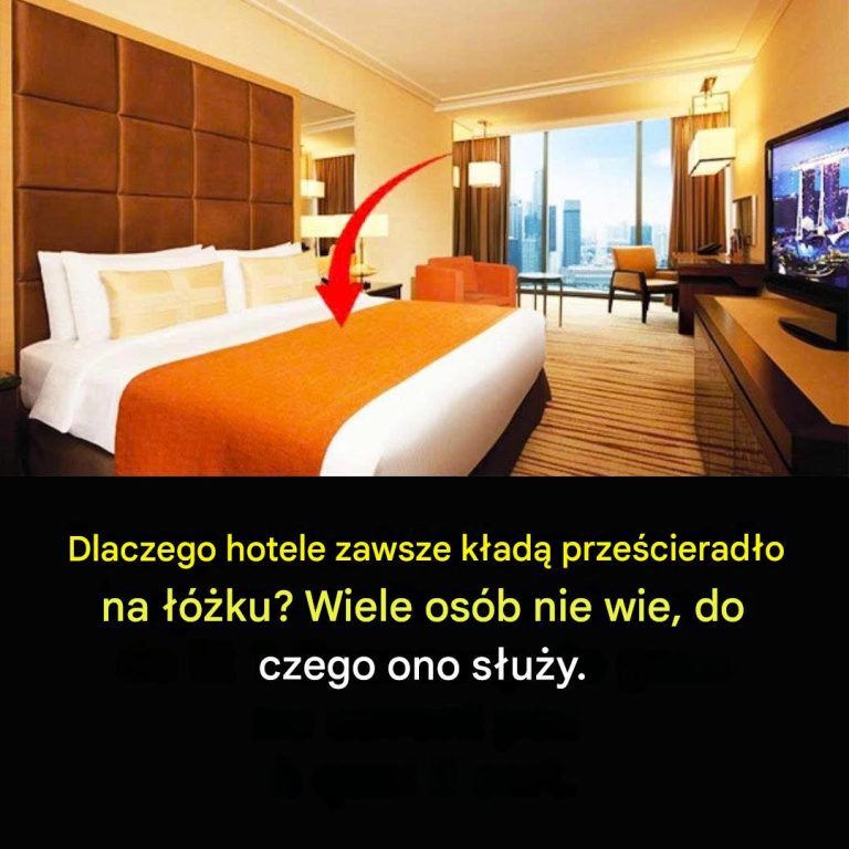 Dlaczego w hotelach na łóżku zawsze jest jakiś materiał?