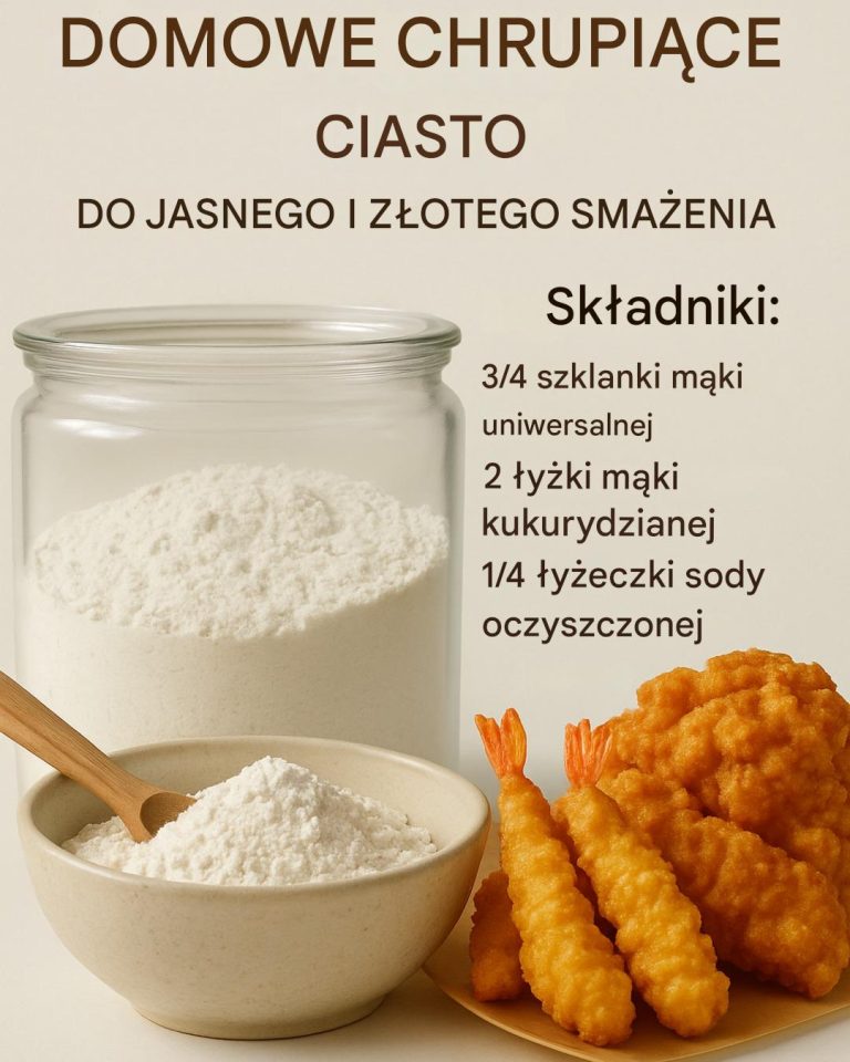 Domowe chrupiące ciasto do lekkiego i złotego smażenia