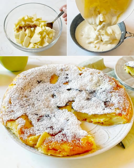 OMLET Z JABŁKIEM