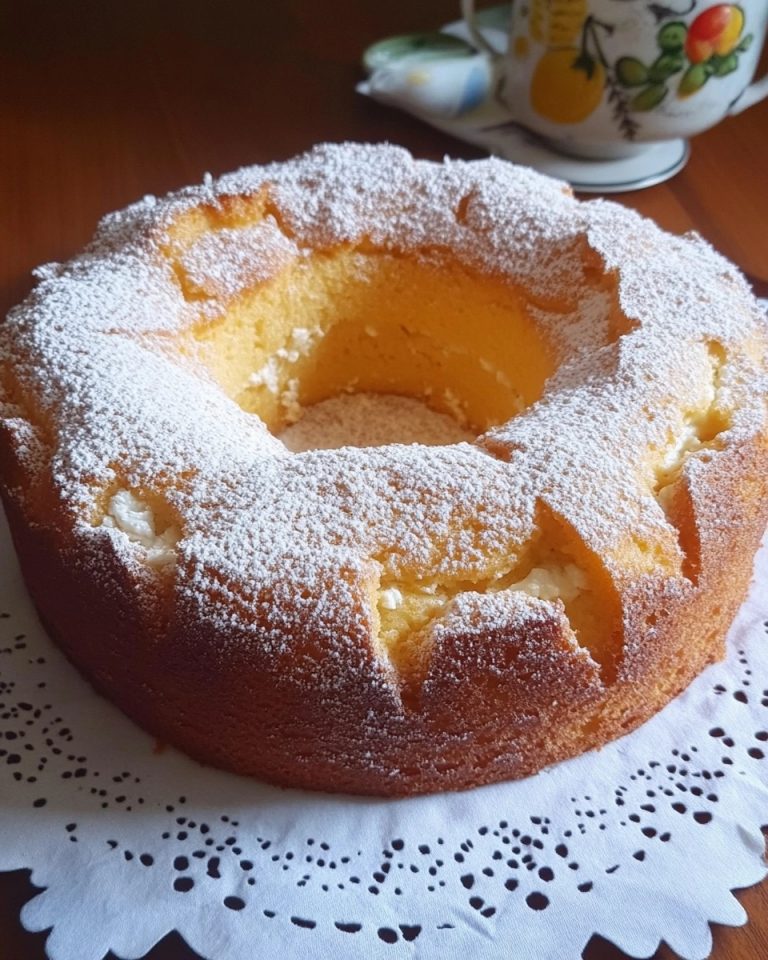 🍏 Ciasto z ricottą i jabłkami – słodka i pachnąca rozkosz, idealna na każdą okazję! 😍